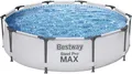 Bestway Steel Pro MAX Frame Pool ohne Pumpe Ø 305 x 76 cm lichtgrau  rund