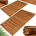DeubaXXL DE Badematte 2er-Set 76x50cm Akazie FSC®-zertifiziert 994385