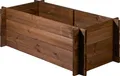 dobar Hochbeet Steck-Hochbeet Massivholz Gr. L., Dunkelbraun, Füllvolumen ca. 164 Liter, LxBxH: 117x58,5x38,5 cm