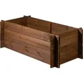 Dobar Steck-Hochbeet Massivholz 117 cm x 58,5 cm x 38,5 cm Dunkelbraun FSC®