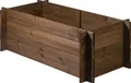 dobar Steck-Hochbeet Massivholz Gr. L., Dunkelbraun, 117x58,5x38,5 cm