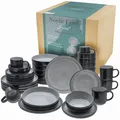 CreaTable Nordic Fjord 21519 Kombiservice 30-tlg. Geschirrset 6 Personen