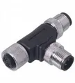 Pepperl+Fuchs 198843 T-Verteiler M12 Stecker, gerade, Buchse, gerade Polzahl Sensoren: 4 1St.