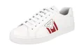 Prada Herren Weiss Leder Sneaker 4E3544 41 EU / 7 UK