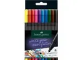 Fineliner FABER-CASTELL Grip, Strichbreite 0,4 mm, ergonomische Griffzone, für Rechts- & Linkshänder, auswaschbar, farbsortiert, 10 Stück in Kartonetui