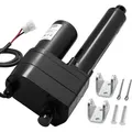 Vevor 12-v-linearantrieb, 200 Mm Linear Actuator, 9000 N Linearmotor, Ip65, 5 Mm/s, Lineartechnik-aktuatoren Mit Montagehalterungen Für Industriemaschinenbehälter, Schwerlasthebesysteme