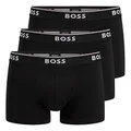 BOSS Herren Trunks Power Boxer Unterhosen Cotton Stretch 3er Pack, Farbe:Schwarz, Wäschegröße:2XL, Artikel:-001 Black