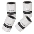 4 x Schlauchkupplung weiß 1/2 zoll,Schnellverbinder