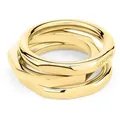 Liebeskind Berlin Ring-Set Schmuck Geschenk Edelstahl Ring Urban Chic (Set, 3-tlg) gelb|goldfarben 54