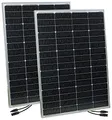 revolt Mobile Solarzellen: 2er-Set Mobile monokristalline Solarmodule, 36 V, 150 W, MC4-komp. (monokristalline Solarzellen, Sonnenpaneel, Modul)