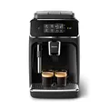 Philips Series 2200 Kaffeevollautomat – Klassischer Milchaufschäumer, Intuitives Touchdisplay, Glänzendes Schwarz (EP2221/40)