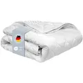 4 Jahreszeiten Bettdecke | 200 x 200 cm | XDREAM Pure | 2 zusammengeknöpfte Steppdecken - Weiß