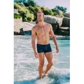 GUGGEN Mountain Badehose Badehose Herren Kastenbadehose kurz eng anliegend Boxer-Badehose Kastenbadehose kurz eng anliegend Badeshorts Boxer-Badehose für Herren blau XL