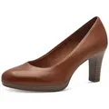 Tamaris Pumps, Trichterabsatz, Abendschuh, Festtagsschuh in klassischer Form braun 40 EU