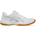 ASICS UPCOURT 6 Hallenschuhe Damen in white-pure silver, Größe 39