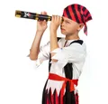 Boland Piraten-Kostüm Piraten-Teleskop 32 cm erweitert Fernrohr schwarz Spielzeug für Kinder, Geeignet auch für Kindergeburtstage, fördert fantasievolles Spielen