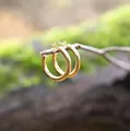 Purelei Ohrring Kumu O Gold 316L Edelstahl 18K Neu