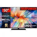 Telefunken D50V950M2CWH LED-Fernseher (126 cm/50 Zoll, 4K Ultra HD, Android TV, Smart-TV, Dolby Atmos,USB-Recording,Google Assistent,Android-TV) schwarz