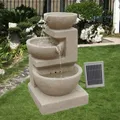 Solarbrunnen Eden Solarspringbrunnen Kaskade Brunnen Solar-Brunnen Netzladeteil!