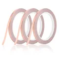KroY PecoeD 3 Rollen Kupferband Selbstklebend, 20m x 6mm Kupferfolie Klebeband Leitfähig Copper Foil Tape, Kupferfolienband für EMI Abschirmung, Schneckenschutz, Elektro Reparatur, Löten, Basteln