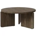 Selsey Couchtisch, Dunkelbraun, Holzwerkstoff, Rund, 88.5x40.5x88.5 cm, Wohnzimmer, Wohnzimmertische, Couchtische