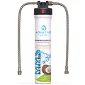AQUARIUS pro life ® - Trinkwasserfilter für Waschbecken & Küchen I 0,1 Mikron Porengröße I Micro-Membran-System - bis zu 11.200 Liter/Jahr I Aktivkohlefilter + Keimsperre + Anti-Keim-Aktivator