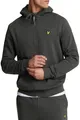 Lyle & Scott Kapuzensweatjacke Basic Herren, 100% Baumwolle, Anthrazit
