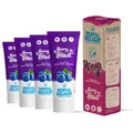 DENTAL DELIGHT Berry Blast Zahnpasta, Vegane Zahnpasta mit Geschmack, Zahncreme (Blaubeere-Minze, 4er Pack)