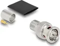 Delock BNC Stecker zum Crimpen RG-11mit passendem Schrumpfschlauch (91773)
