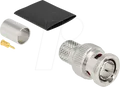 DELOCK 91773 - BNC Stecker zum Crimpen RG-11 mit passendem Schrumpfschlauch