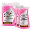 9 (5+4x1) Liter MANNOL Antifreeze AF12+ Frostschutz Fertiggemisch rot (-40°C)