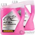 2 x 5 L MANNOL AF12+ KÜHLERFROSTSCHUTZ ROSA/ROT -40°C FERTIG-MIX für VW G12 G12+
