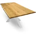 holz4home® Tischplatte, Eiche, Holz, 70x4x100 cm, Esszimmer, Tische, Esstische