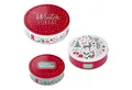 Spetebo Keksdose Metall Gebäckdose 3er Set - WINTER VORRAT, Metall, (Set, 3-tlg., 3-teilig), Weihnachts Gebäckdose Keksdose aus Metall stapelbar