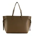 FURLA Ava Tote With Zip L Schultertasche Tasche Toffee + Nero int hellbraun Neu