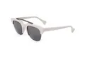 Saturnino Eyewear Mod. Meta Jupiter Cool Gray Polished Nickel Bridge (Bass String)