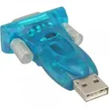 INLINE USB zu Seriell Adapter, Stecker A an 9pol Sub D Stecker, mit USB Verlängerung 0,2m