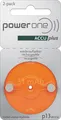 PowerOne P13 PR48, ACCUplus Hörgeräteakku, 2er Pack