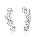 Pfote Ohr Manschette Wrap Crawler Kletterer Ohrringe für Frauen Teen Mädchen Sterling Silber Ohrstecker Clip auf niedlichen Hund Katze Haustier Pin hypoallergenen Schmuck