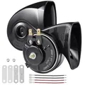 Rupse Hupe Autohupe Laut Horn Signalhorn für 12v Pkw Lkw Wohnmobile Motorräder Schiffe E-Bikes,2 Stück