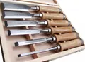myMAW Drechselbank 6 Stechbeitel-Set aus CV Profi Stemmeisen Stecheisen Beitel Holz…