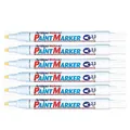 ARTLINE Paint 400 XF Permanentmarker Permanentmarker, konische Spitze, 2,3 mm, Weiß, 6 Stück