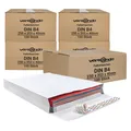 500 Faltentaschen versando B4, weiß, ohne Fenster, haftklebend, 4 cm Falte