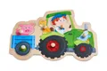 305550  Greifpuzzle Lustige Traktorfahrt, Greifpuzzle ab 1 Jahr, bunt
