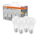 4er-Pack Osram LED E27 Leuchtmittel matt 8.5W wie 60W Warmweißes Licht in Birnenform