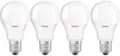 4 Stück Osram LED-Leuchtmittel Ersatzleuchte Glühlampenform E27 8,5W 1505892