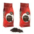 Mauri E Peppe Espresso 2x 1000g Ganze Kaffeebohnen - Original Italienisches Rösthandwerk für höchste Ansprüche! Kaffee, Cappuccino, Espresso, Latte Macchiato