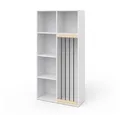 Vicco Bücherregal Marvin, Weiß, 72 x 143 cm, 1-tlg.