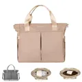 Kikkaboo Wickeltasche Brielle, Clips zur Befestigung, wasserfest, Schultergurt, Farben:beige