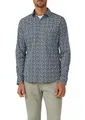 s.Oliver Slim Fit: Gemustertes Hemd aus Baumwollstretch